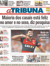 Capa do jornal A Tribuna 11/02/2018