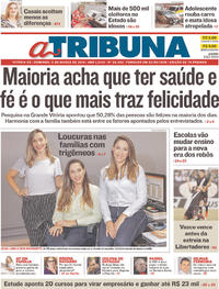 Capa do jornal A Tribuna 11/03/2018