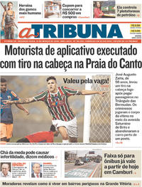 Capa do jornal A Tribuna 12/03/2018