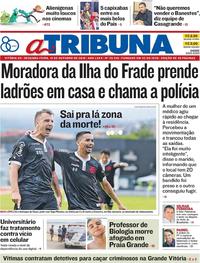 Capa do jornal A Tribuna 15/10/2018