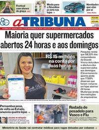 Capa do jornal A Tribuna 15/11/2018