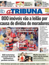 Capa do jornal A Tribuna 16/11/2018