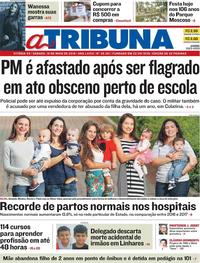 Capa do jornal A Tribuna 19/05/2018