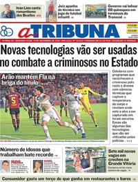 Capa do jornal A Tribuna 19/11/2018