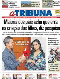 Capa do jornal A Tribuna 21/01/2018
