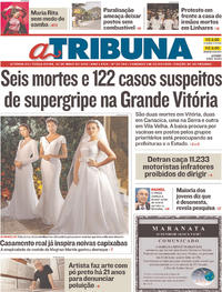 Capa do jornal A Tribuna 22/05/2018
