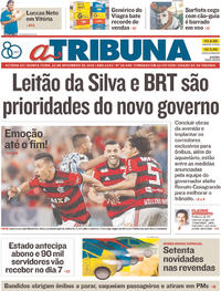 Capa do jornal A Tribuna 22/11/2018