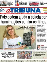 Capa do jornal A Tribuna 23/08/2018