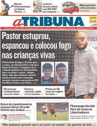 Capa do jornal A Tribuna 24/05/2018