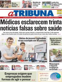 Capa do jornal A Tribuna 24/06/2018