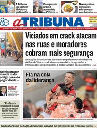 Capa do jornal A Tribuna 24/08/2018