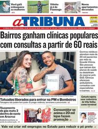 Capa do jornal A Tribuna 25/07/2018