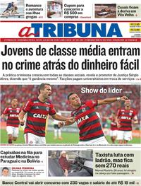 Capa do jornal A Tribuna 30/07/2018
