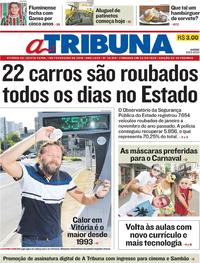 Capa do jornal A Tribuna 01/02/2019