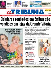 Capa do jornal A Tribuna 01/05/2019
