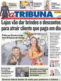Capa do jornal A Tribuna 02/03/2019