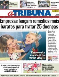 Capa do jornal A Tribuna 02/05/2019