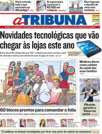 Capa do jornal A Tribuna 03/02/2019