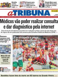 Capa do jornal A Tribuna 04/02/2019