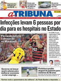 Capa do jornal A Tribuna 04/04/2019