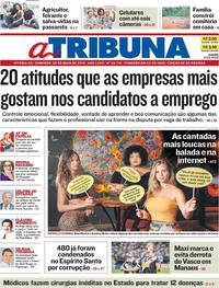 Capa do jornal A Tribuna 05/05/2019