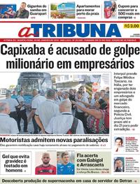 Capa do jornal A Tribuna 09/01/2019