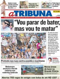 Capa do jornal A Tribuna 09/03/2019