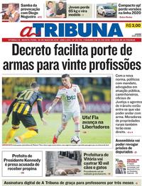 Capa do jornal A Tribuna 09/05/2019