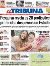 Capa do jornal A Tribuna 10/02/2019