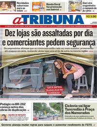 Capa do jornal A Tribuna 10/05/2019