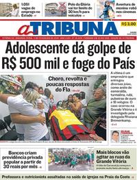Capa do jornal A Tribuna 11/02/2019