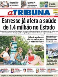 Capa do jornal A Tribuna 12/05/2019