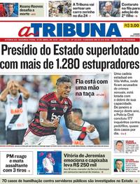 Capa do jornal A Tribuna 15/04/2019