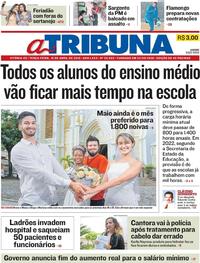 Capa do jornal A Tribuna 16/04/2019