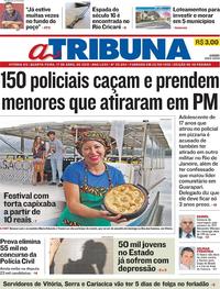 Capa do jornal A Tribuna 17/04/2019