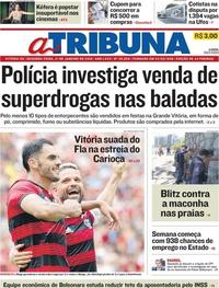 Capa do jornal A Tribuna 21/01/2019