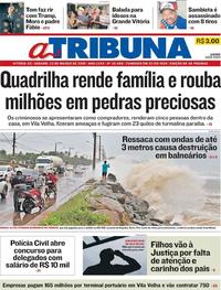 Capa do jornal A Tribuna 23/03/2019