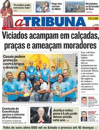 Capa do jornal A Tribuna 24/04/2019