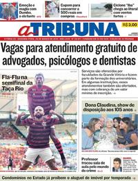 Capa do jornal A Tribuna 25/03/2019