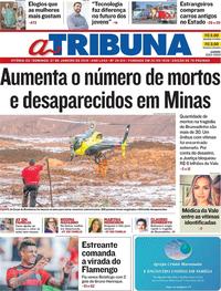 Capa do jornal A Tribuna 27/01/2019