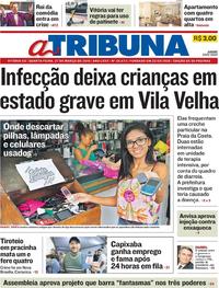 Capa do jornal A Tribuna 27/03/2019