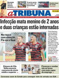 Capa do jornal A Tribuna 28/03/2019
