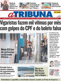 Capa do jornal A Tribuna 02/07/2019