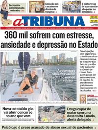 Capa do jornal A Tribuna 03/08/2019