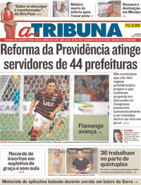 Capa do jornal A Tribuna 05/06/2019