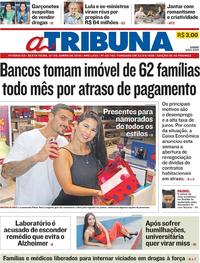 Capa do jornal A Tribuna 07/06/2019