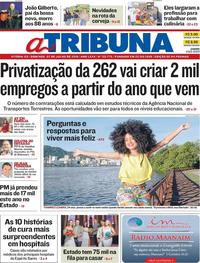 Capa do jornal A Tribuna 07/07/2019