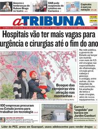Capa do jornal A Tribuna 07/08/2019