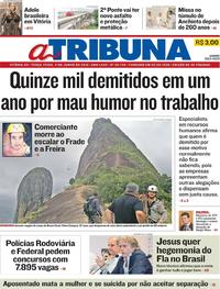 Capa do jornal A Tribuna 11/06/2019