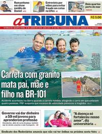 Capa do jornal A Tribuna 12/06/2019